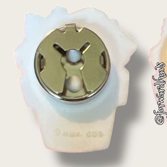 Set of Four Vintage Button Covers – Floral Pot Design - Picture 5 of 10